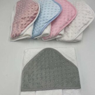 cape de bain + gant minky