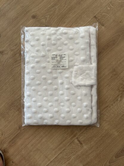 protège carnet de santé minky bulle blanc