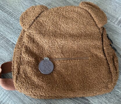 Sac a dos enfants brun oreilles d'ourson