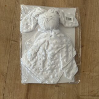 Doudou lapin minky blanc