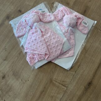 Doudou lapin minky rose