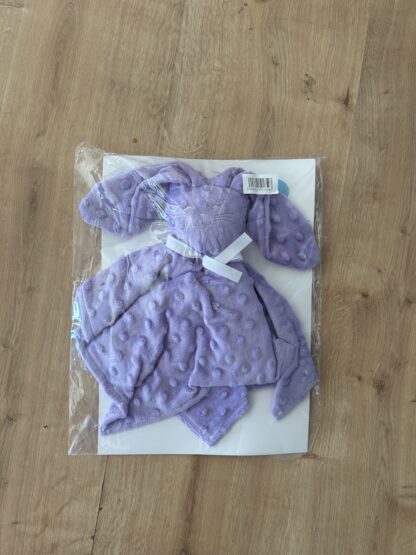 Doudou lapin minky violet