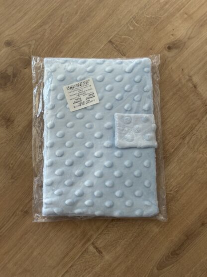 protège carnet de santé minky bulle bleu