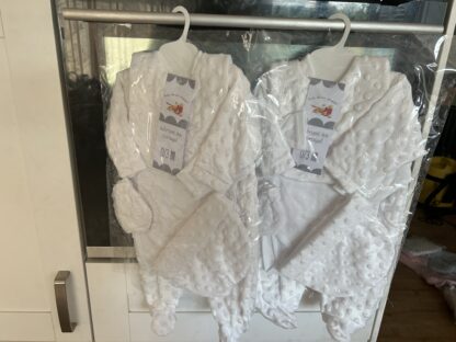 Pyjama minky 5 pieces blanc