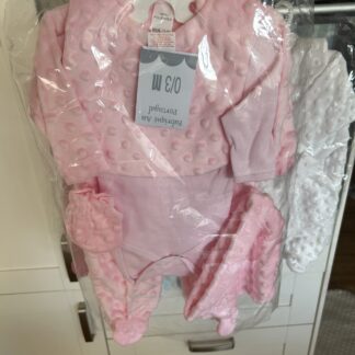pyjama minky 5 pièces rose