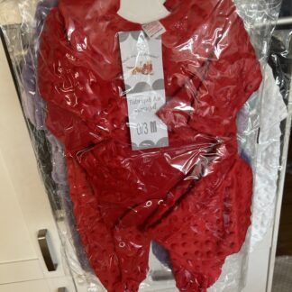 Pyjama minky 5 pièces rouge