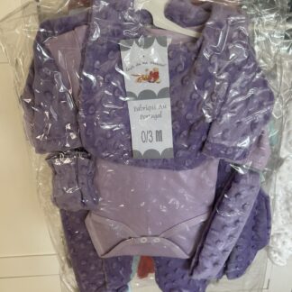 Pyjama minky 5 pièces violet