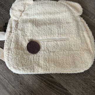 Sac a dos enfants oreilles d'ourson beige