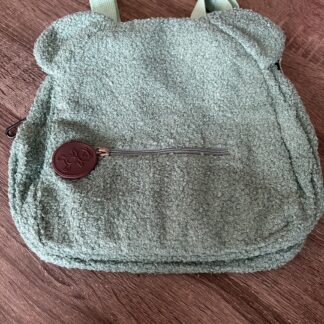 Sac a dos enfants oreille d'ourson vert d'eau
