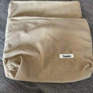 trousse de toilette beige